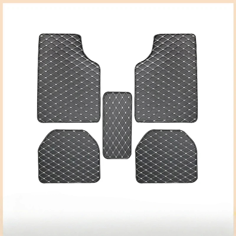 Car Floor Mats 5Pcs PU Leather - огляд і ціна Car Floor Mats Universal Waterproof Leather