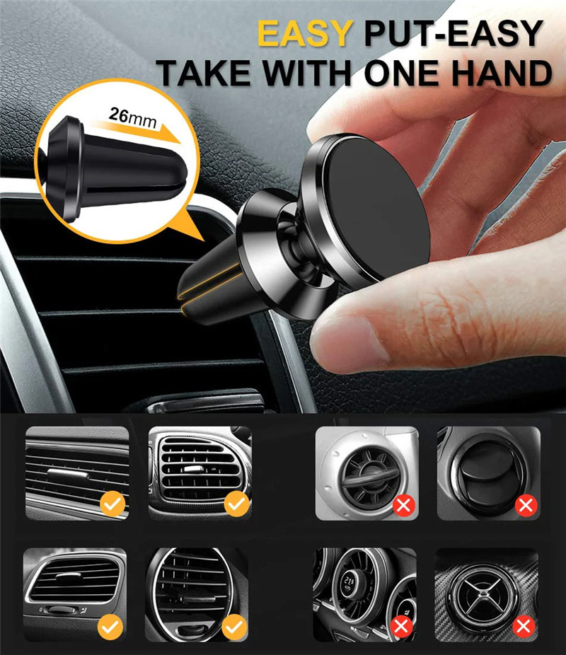 Universal Magnetic Car Phone H - огляд і ціна Magnetic Phone Holder For Car Vent