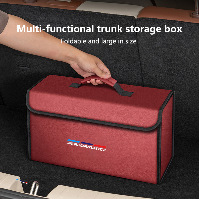 Car Leather Trunk Organizer Fo - огляд і ціна Car Trunk Organizer Foldable Storage Box
