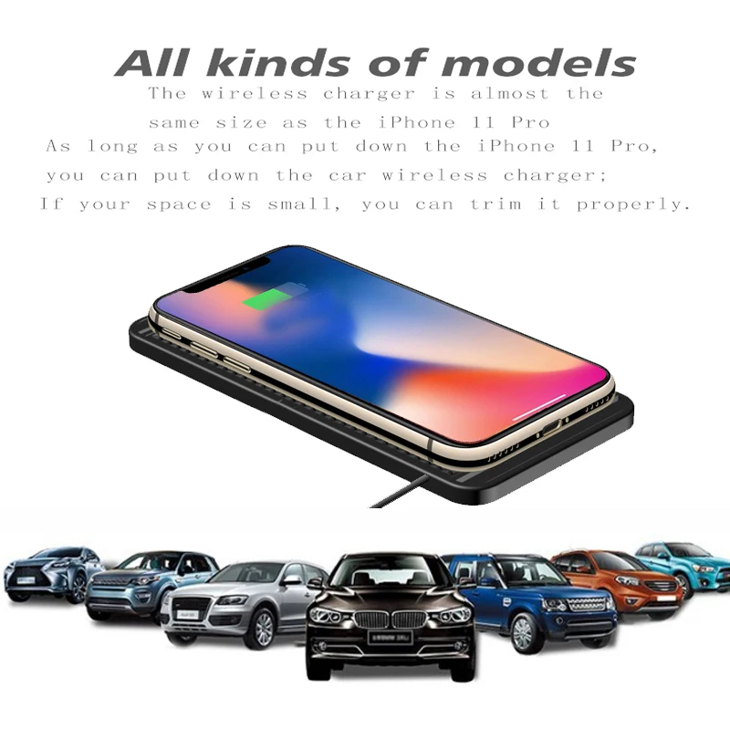 15W Wireless Car Charger Pad N - огляд і ціна Wireless Car Charger Mount Fast Charging