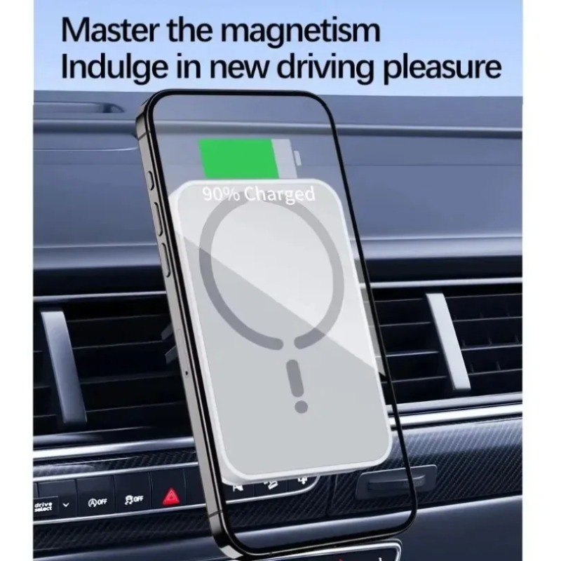 30W Magnetic Car Wireless Char - огляд і ціна Wireless Car Charger Mount Fast Charging