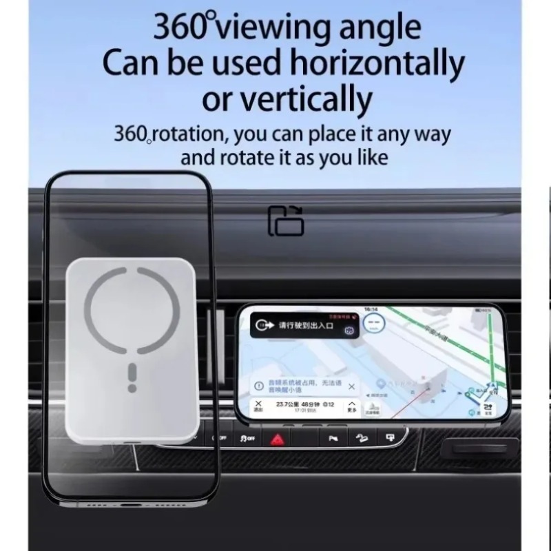 30W Magnetic Car Wireless Char - огляд і ціна Wireless Car Charger Mount Fast Charging