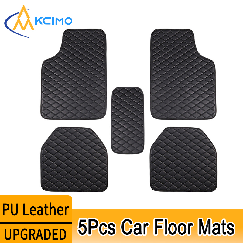 Kcimo 5Pcs Car Floor Mats PU L - огляд і ціна Car Floor Mats Universal Waterproof Leather