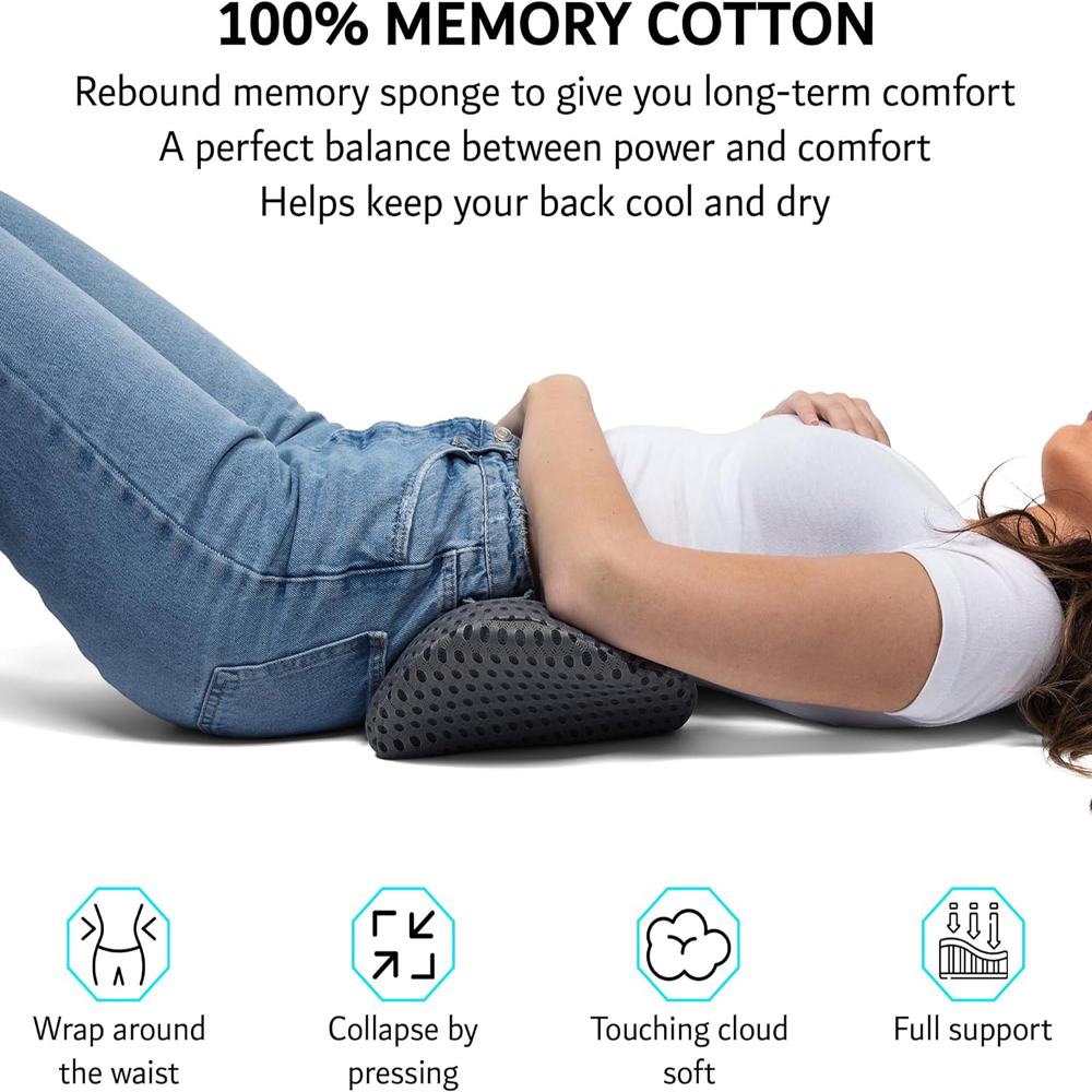 Breathable Memory Cushion Inte - огляд і ціна Memory Foam Car Neck Pillow Lumbar Support