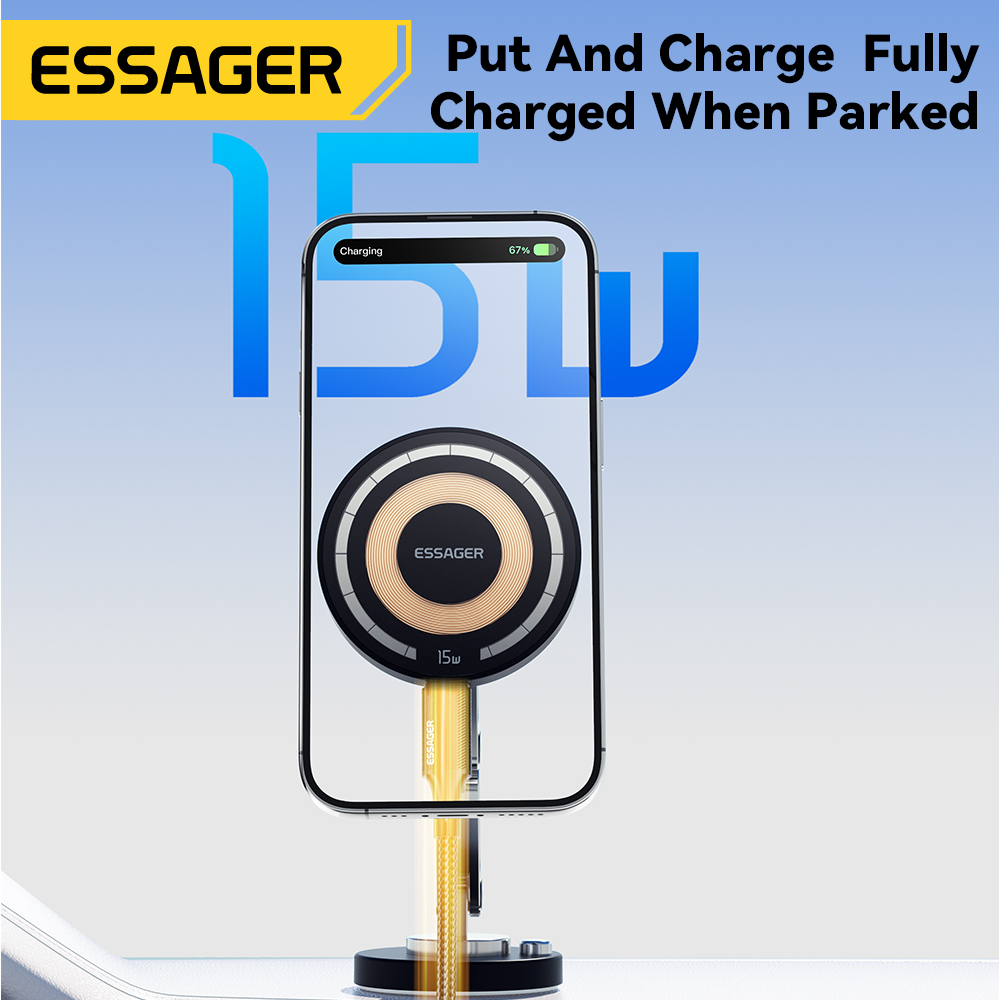Essager Magnetic Wireless Char - огляд і ціна Wireless Car Charger Mount Fast Charging