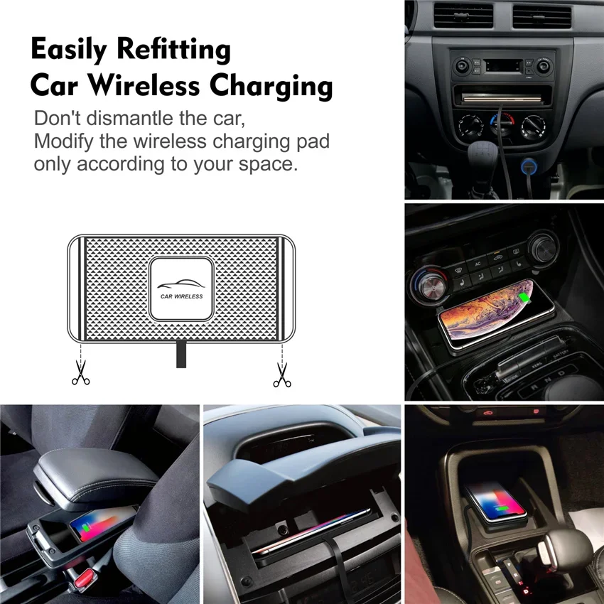 Silicone Pad Stand Wireless Ch - огляд і ціна Wireless Car Charger Mount Fast Charging