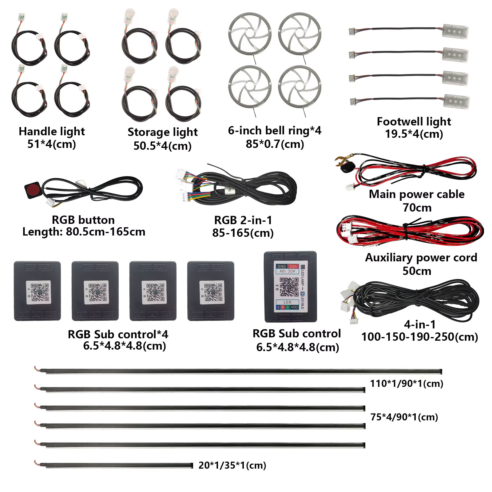 For Ambient Lights App Univers - огляд і ціна Led Ambient Interior Car Lights App Control
