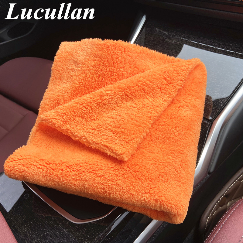 Lucullan 40x40cm Orange Super  - огляд і ціна Microfiber Car Drying Towel Super Absorbent