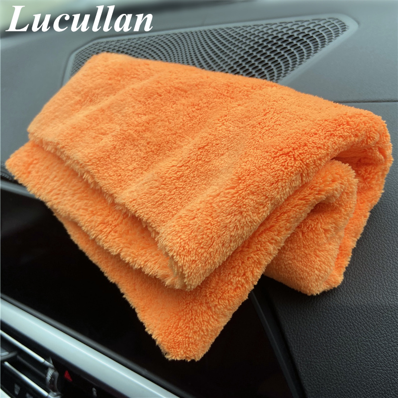 Lucullan 40x40cm Orange Super  - огляд і ціна Microfiber Car Drying Towel Super Absorbent